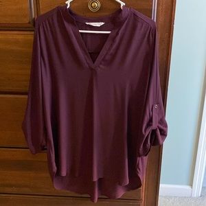 Lush from Stitch Fix purple blouse.  Size L
